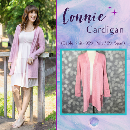 LuLaRoe Connie Lightweight Overlay - Solid Dusty Rose