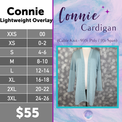LuLaRoe Connie Lightweight Overlay - Solid Sage Mist
