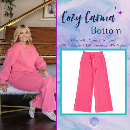 LuLaRoe Cozy Carma Pant in Solid Bubblegum Pink - view 1
