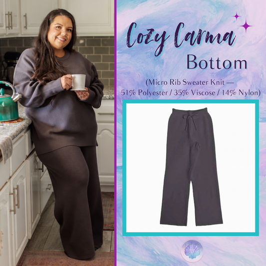 LuLaRoe Cozy Carma Pant in Solid Charcoal Gray - view 1