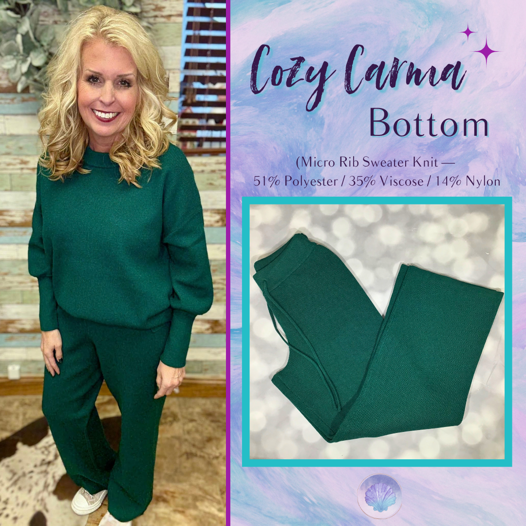 LuLaRoe LuLaRoe Cozy Carma Bottom - Solid Deep Forest Green 