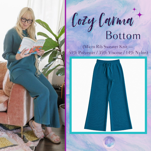 LuLaRoe Cozy Carma Pant in Solid Deep Teal - view 1