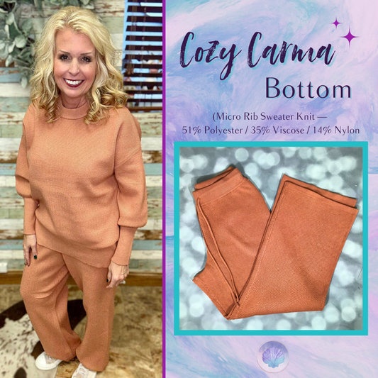 LuLaRoe Cozy Carma Bottom - Solid Golden Caramel Knit