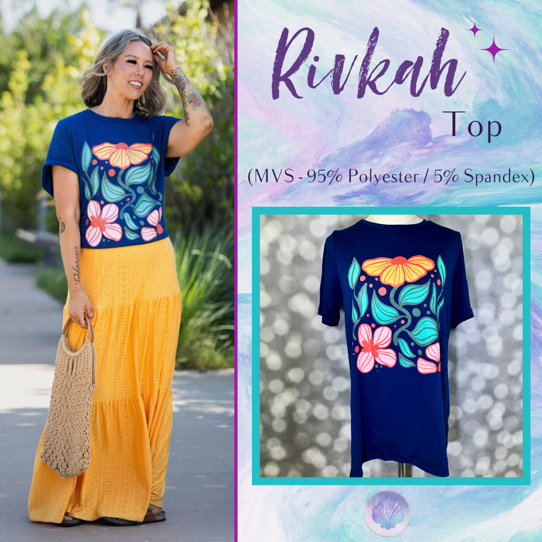 LuLaRoe Rivkah Top - Coastal Bloomscape
