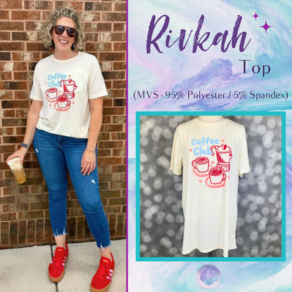 LuLaRoe Rivkah Top - Coffee Club Social