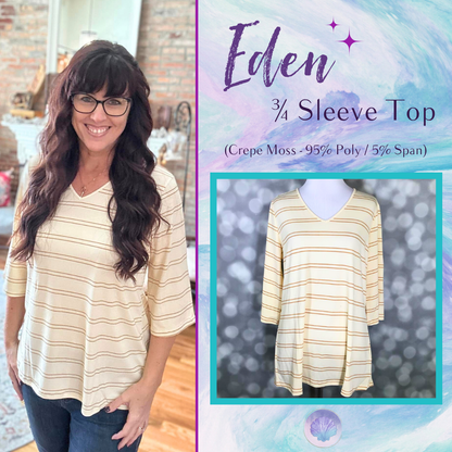 LuLaRoe LuLaRoe Eden Top - Soft Sandstone Neutral 
