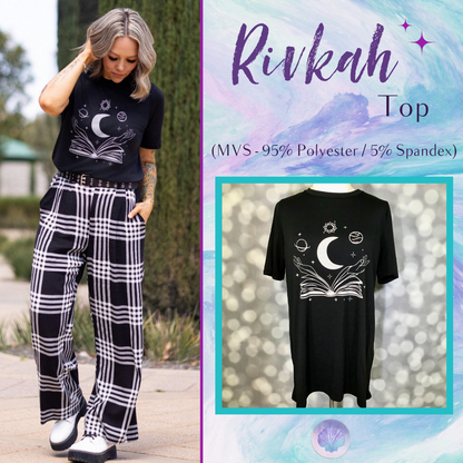 LuLaRoe Rivkah Top - Midnight Storyteller