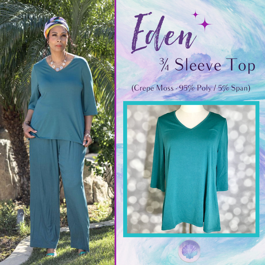 LuLaRoe LuLaRoe Eden Top - Solid Deep Teal Evergreen 