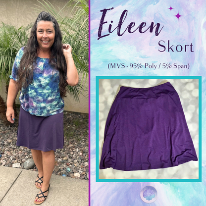 LuLaRoe LuLaRoe Eileen Skort - Solid Deep Plum 