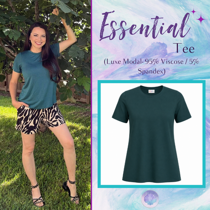 LuLaRoe Essential Tee - Solid Deep Teal