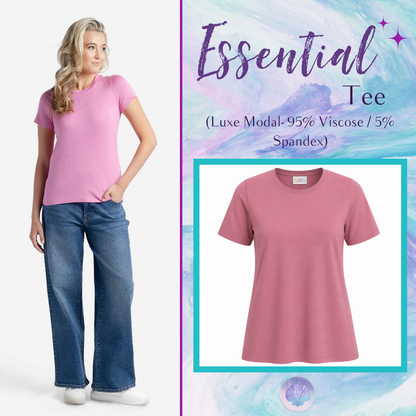 LuLaRoe Essential Tee - Solid Petal Pink