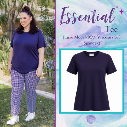 LuLaRoe Essential Tee - Solid Royal Iris