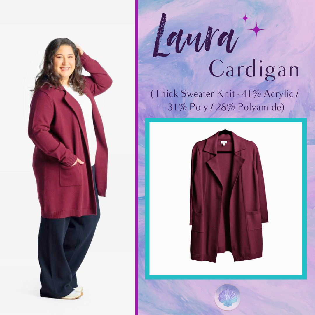 LuLaRoe LuLaRoe Laura Cardigan - Solid Bordeaux 