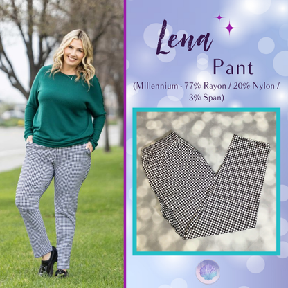 LuLaRoe LuLaRoe Lena Pant - Classic Noir Micro Houndstooth 