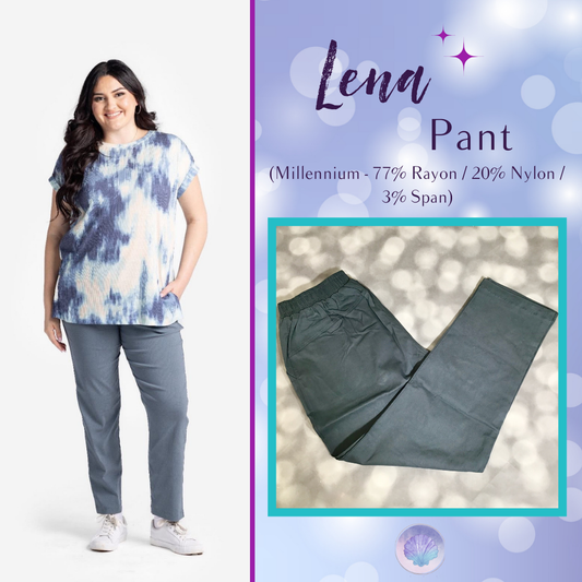 LuLaRoe LuLaRoe Lena Pant - Solid Steel Slate 