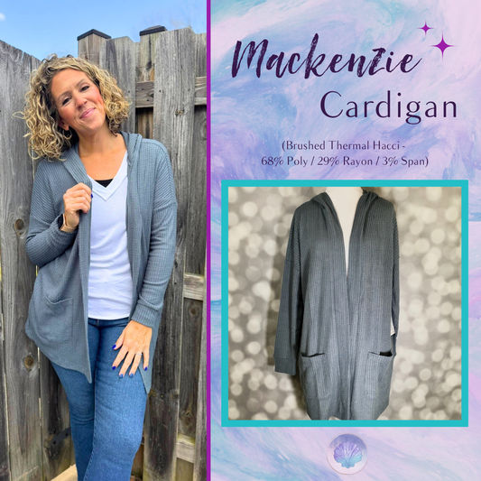 LuLaRoe Cozy Mackenzie Cardigan - Solid Graphite Gray