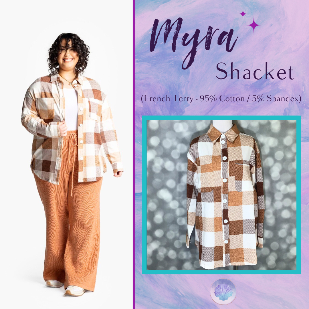 LuLaRoe LuLaRoe Myra Shacket - Lodge Check 