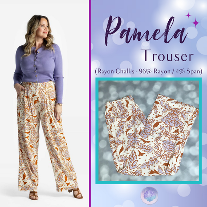 LuLaRoe LuLaRoe Pamela Trouser - Golden Meadow Sketch 