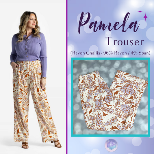 LuLaRoe LuLaRoe Pamela Trouser - Golden Meadow Sketch 