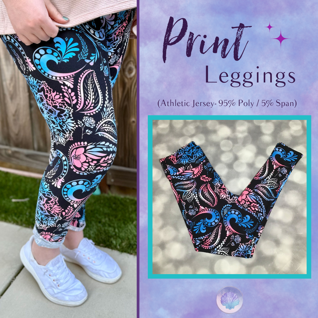 LuLaRoe LuLaRoe Single Print Leggings - Neon Pink Riot Skulls 