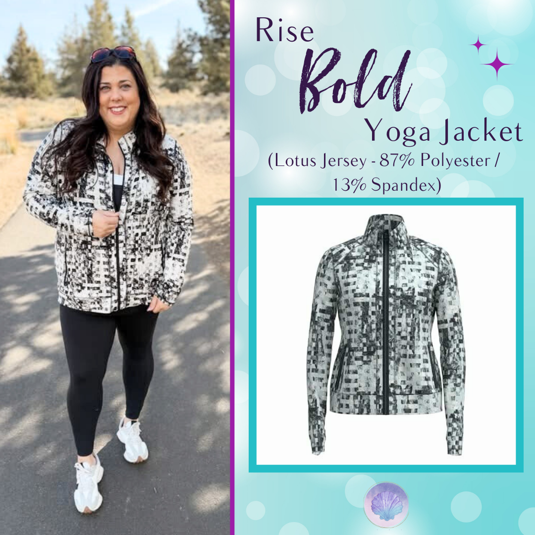 LuLaRoe LuLaRoe RISE Bold Yoga Jacket – Urban Pixel Weave 