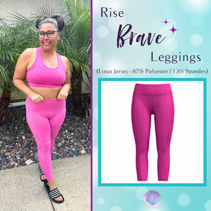 Pink Workout Leggings – Rise Brave | LuLaRoe