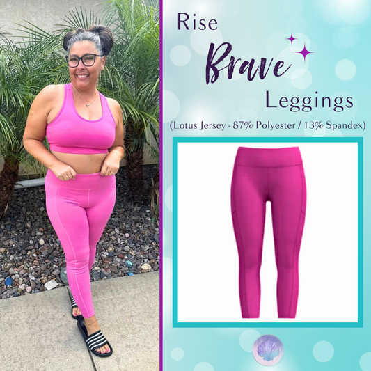 LuLaRoe LuLaRoe Rise Brave Leggings - Solid Bubblegum Pink 