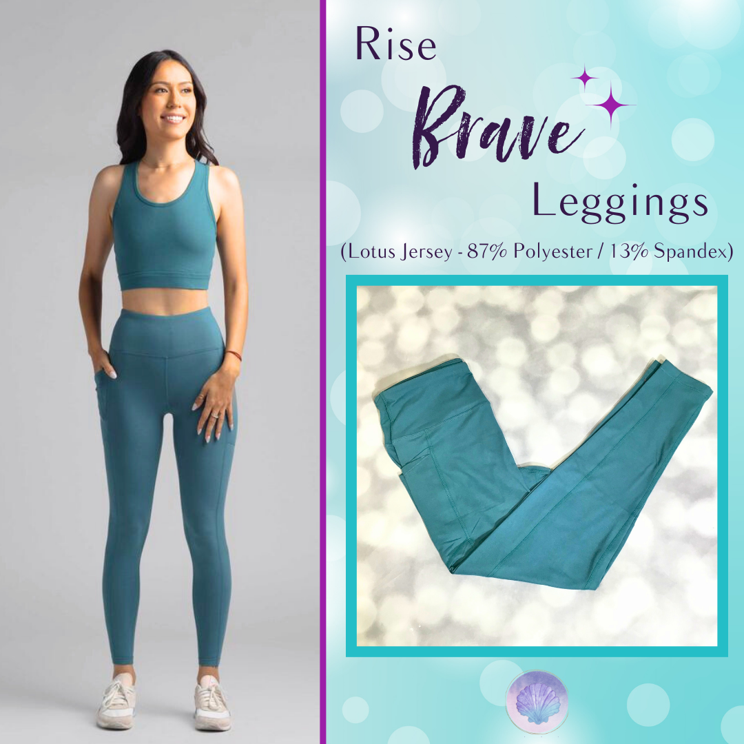 LuLaRoe LuLaRoe Rise Brave Leggings – Solid Deep Teal Evergreen 