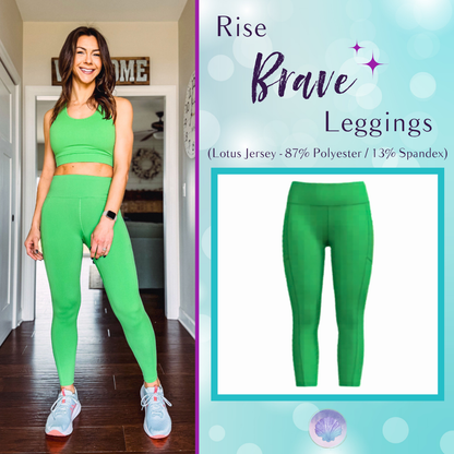 LuLaRoe LuLaRoe Rise Brave Leggings - Solid Bubblegum Pink 