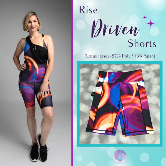 LuLaRoe Rise Driven Shorts - Cosmic Energy