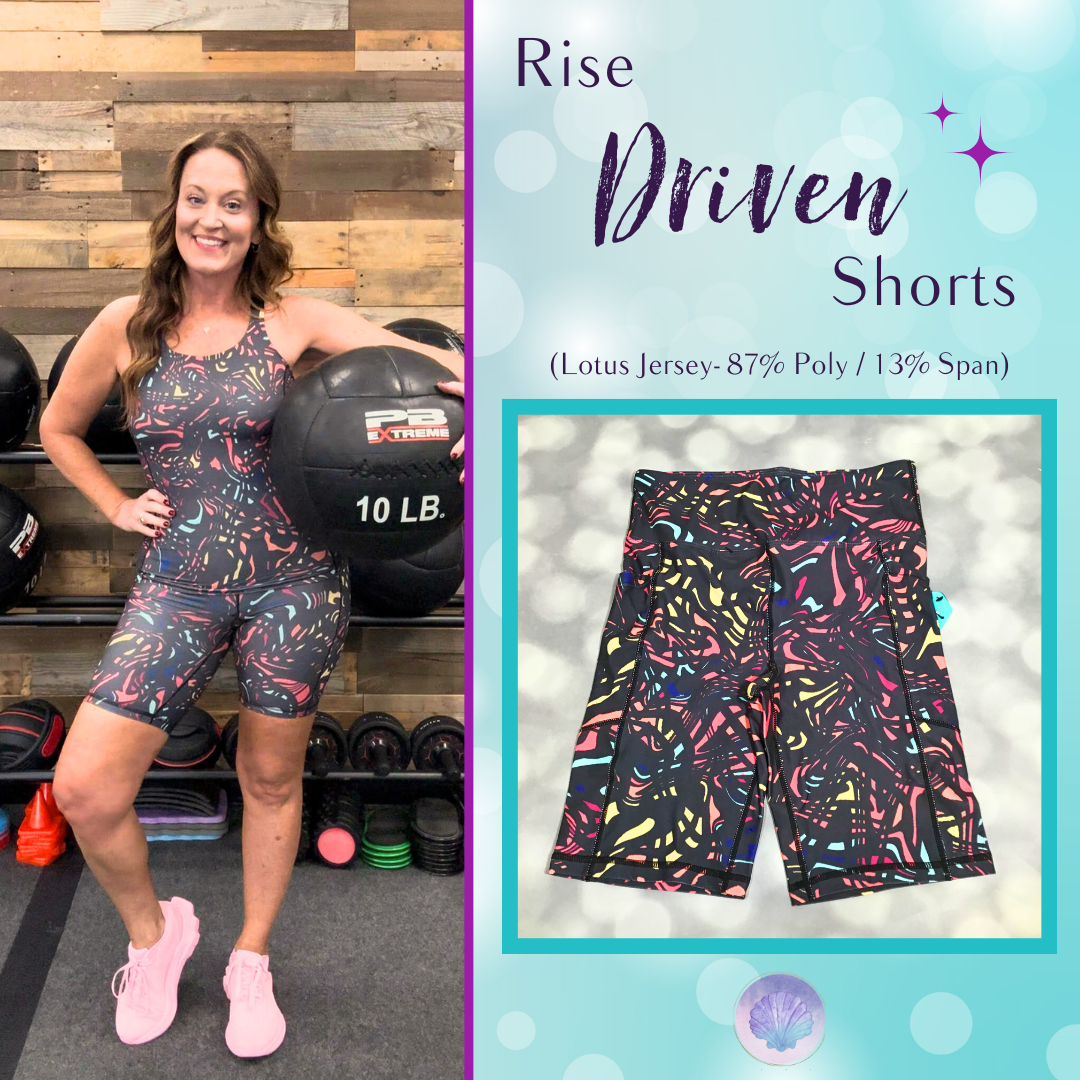 LuLaRoe Rise Driven Shorts - Midnight Mirage