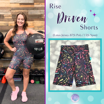 LuLaRoe Rise Driven Shorts - Midnight Mirage