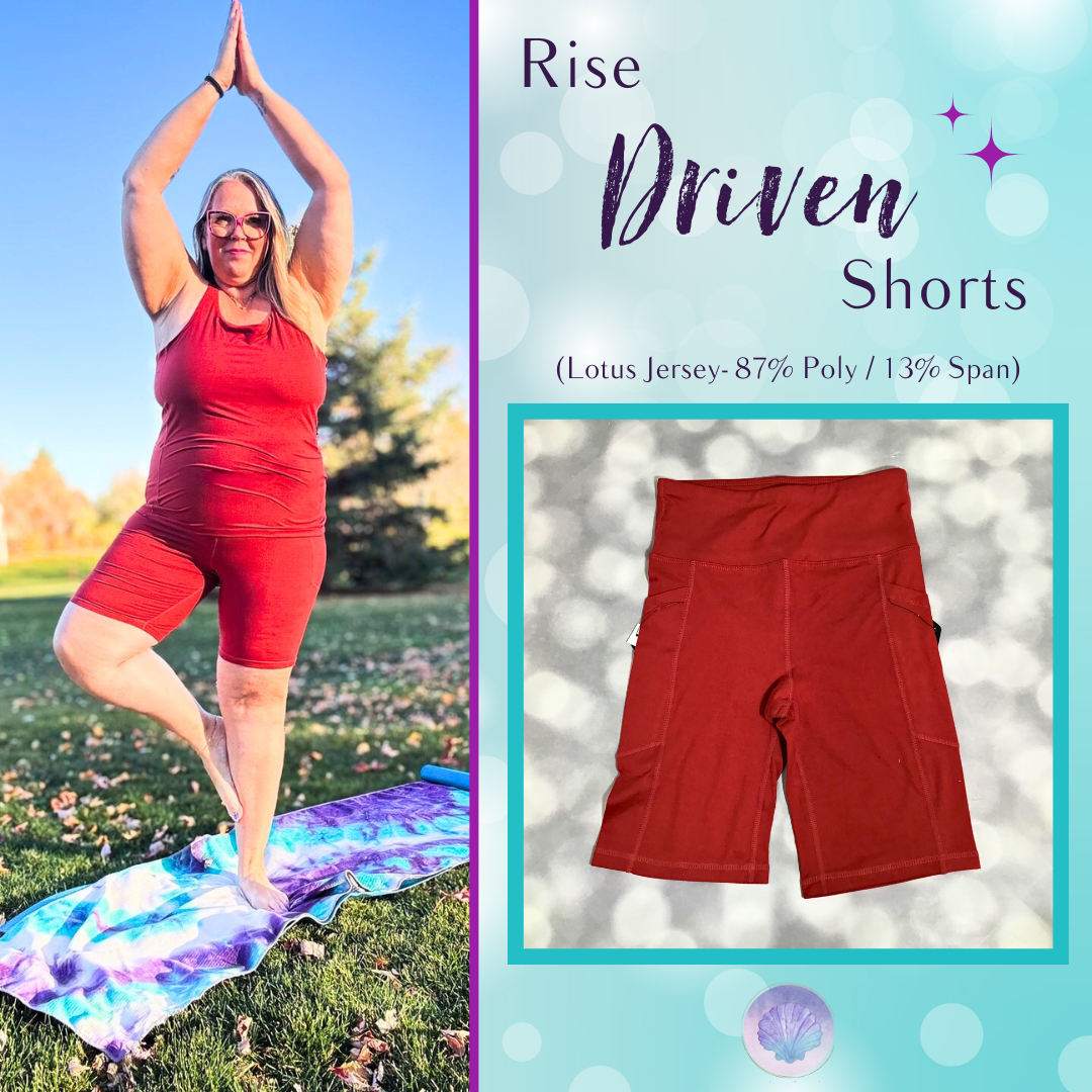 LuLaRoe Rise Driven Shorts - Solid Burnished Clay