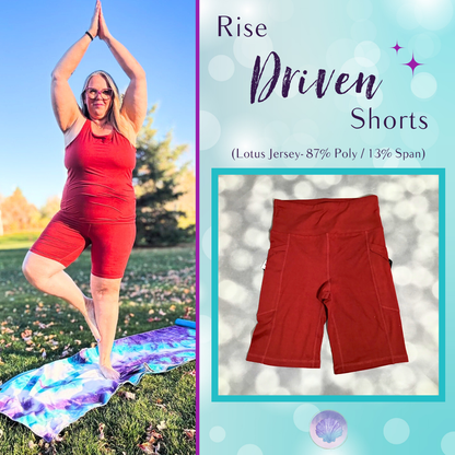 LuLaRoe Rise Driven Shorts - Solid Burnished Clay