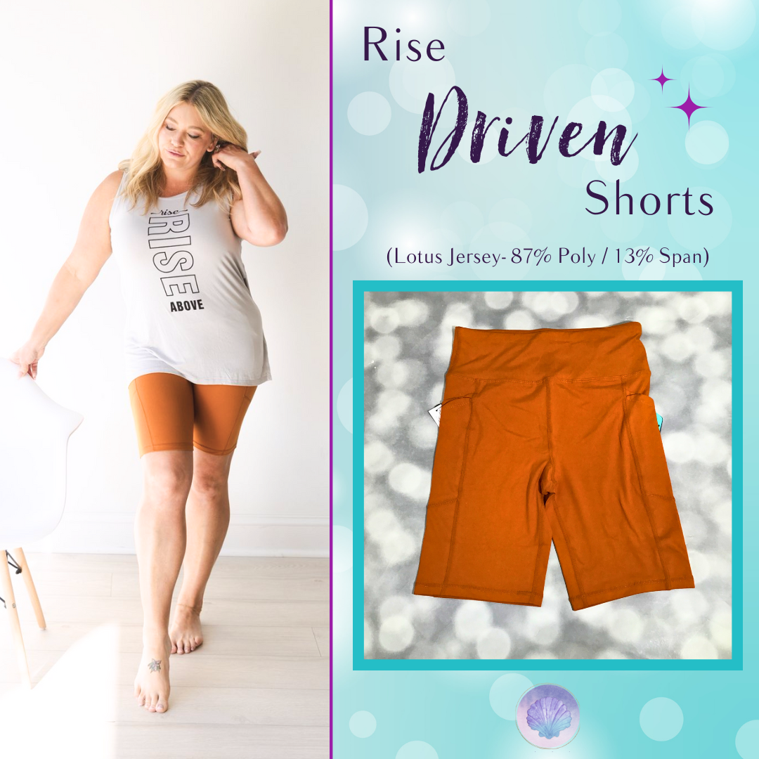 LuLaRoe LuLaRoe Rise Driven Shorts - Solid Caramel Toffee Brown 