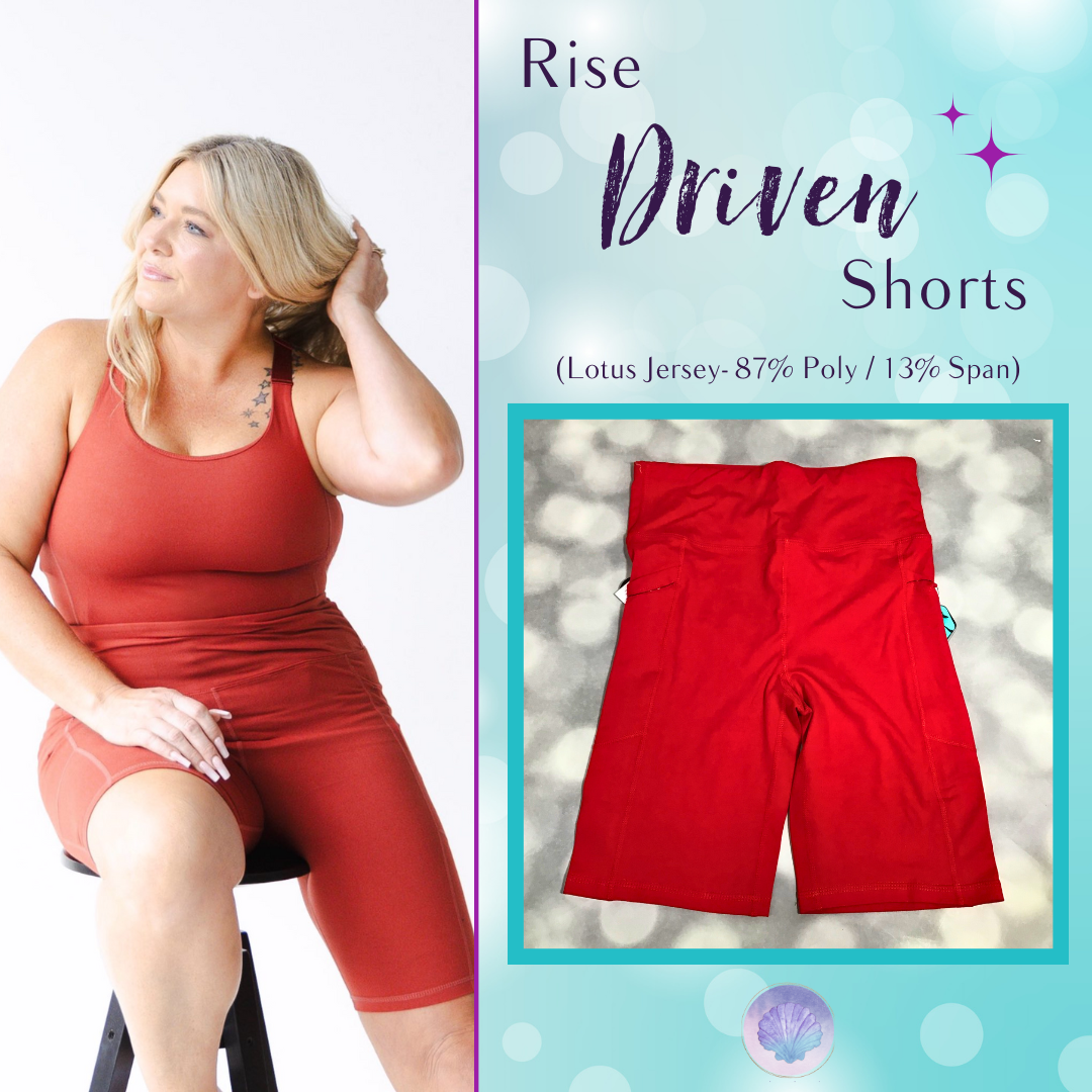 LuLaRoe LuLaRoe Rise Driven Shorts - Solid Crimson Red 