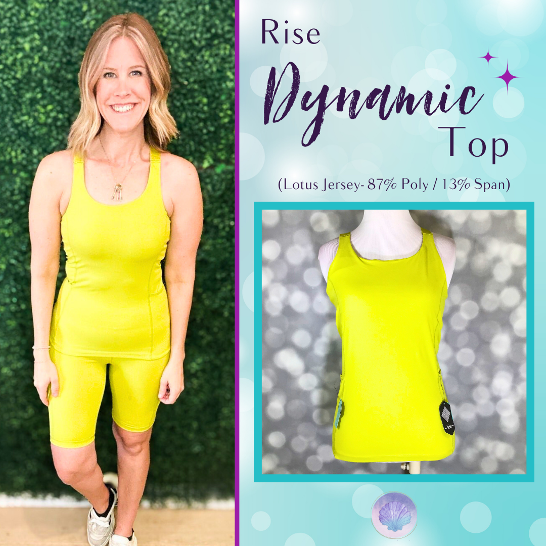 LuLaRoe LuLaRoe Rise Dynamic Tank - Solid Lime Burst 