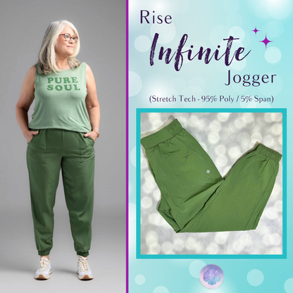 LuLaRoe LuLaRoe Rise Infinite Jogger – Solid Evergreen Trail 