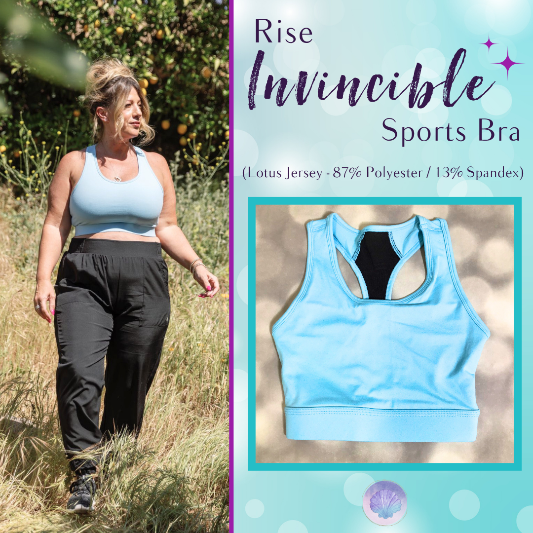 LuLaRoe LuLaRoe RISE Invincible Sports Bra - Solid Baby Blue 