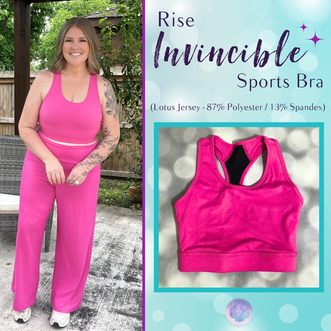 LuLaRoe LuLaRoe RISE Invincible Sports Bra - Solid Wild Orchid 