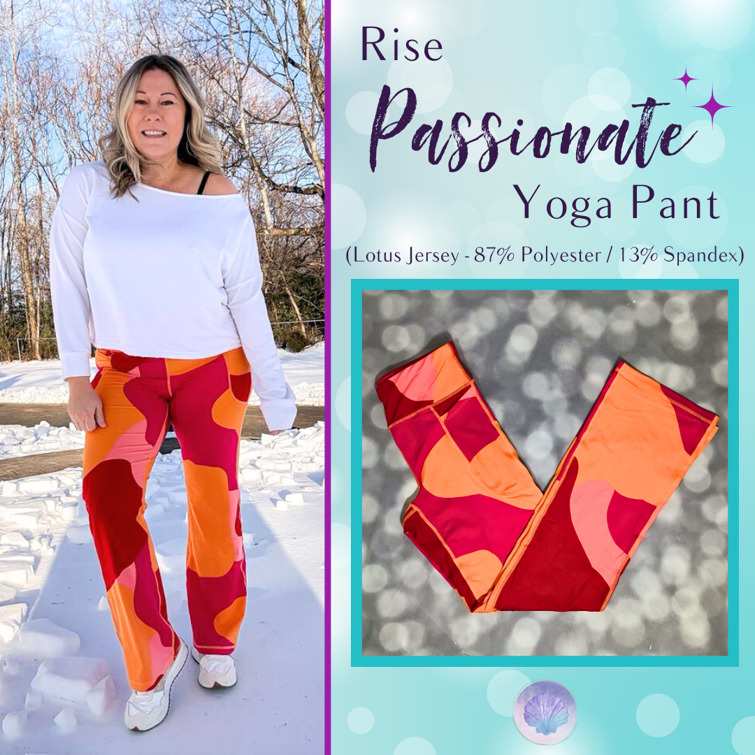 LuLaRoe RISE Passionate Yoga Pant 2.0 - Canyon Clay Abstract 