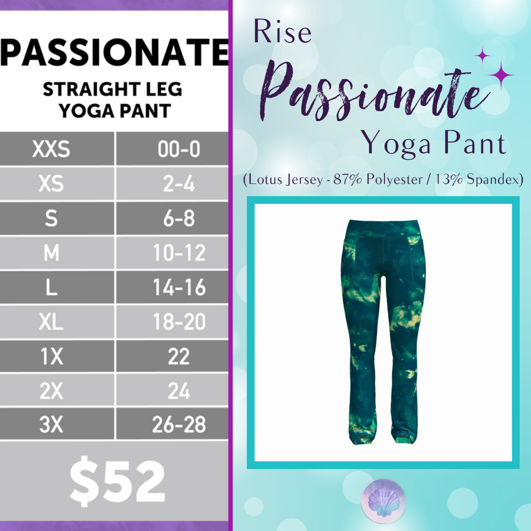 LuLaRoe RISE Passionate Yoga Pant 2.0 - Midnight Malachite Abstract