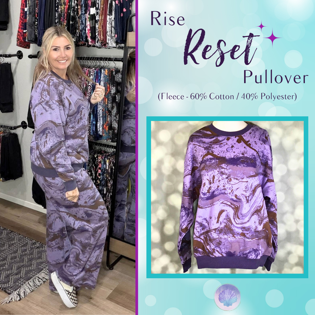 LuLaRoe LuLaRoe RISE Reset Pullover – Amethyst Current Marble 
