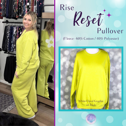 LuLaRoe LuLaRoe RISE Reset Pullover – Citrus Bloom Statement 