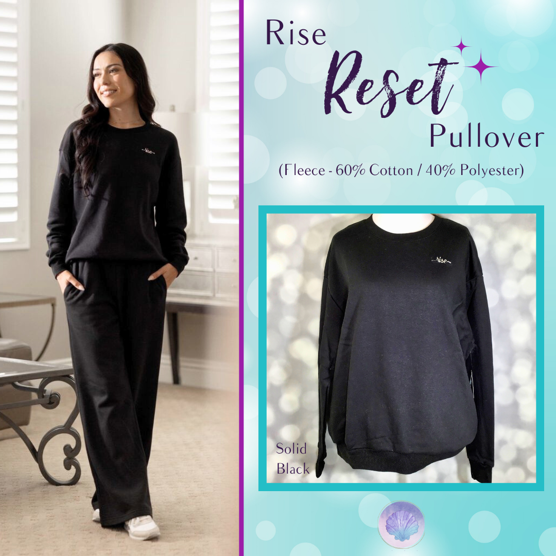 LuLaRoe LuLaRoe RISE Reset Pullover – Solid Black Fleece 