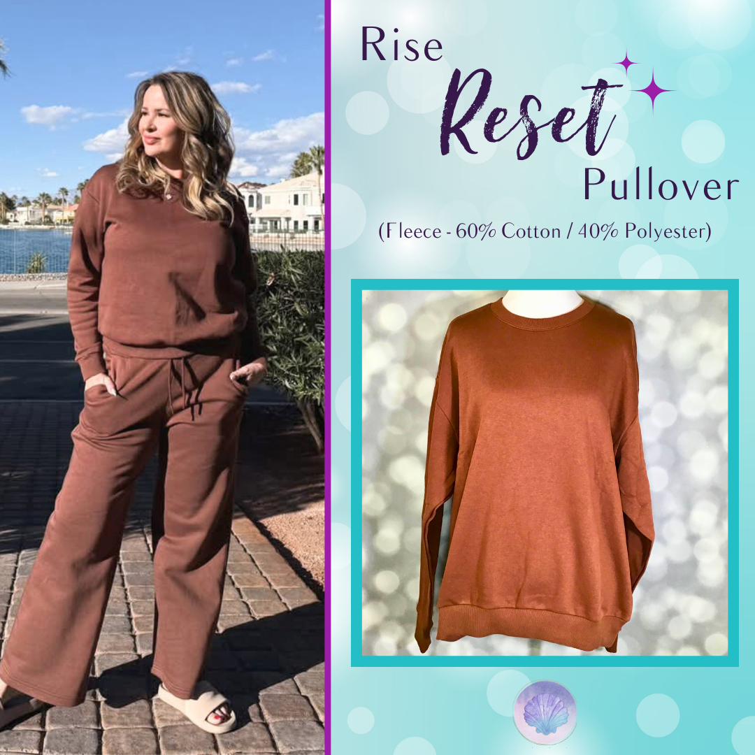 LuLaRoe LuLaRoe RISE Reset Pullover – Solid Cocoa Ember 