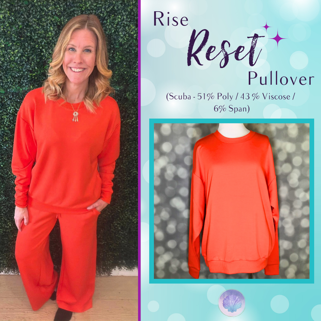 LuLaRoe LuLaRoe RISE Reset Pullover – Solid Poppy Red 