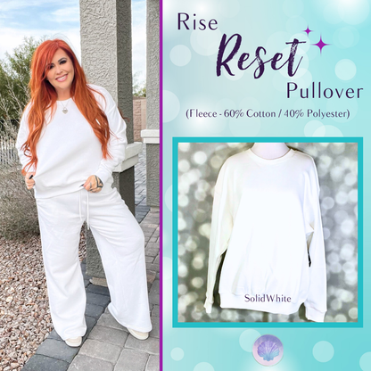 LuLaRoe LuLaRoe RISE Reset Pullover – Solid White 