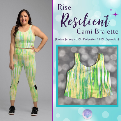 LuLaRoe LuLaRoe RISE Resilient Cami Bralette - Citrus Watercolor Drift 