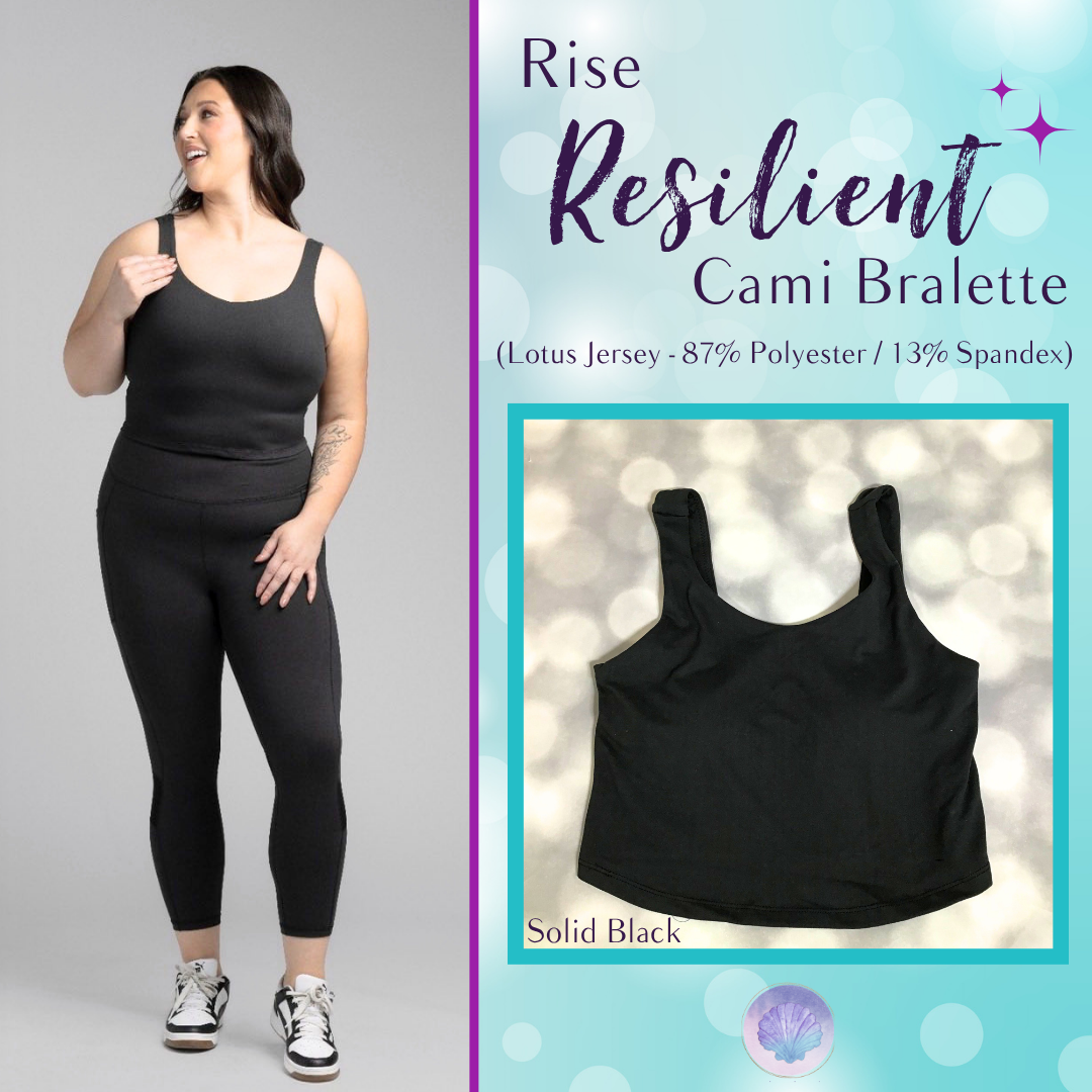 LuLaRoe LuLaRoe RISE Resilient Cami Bralette - Solid Black 